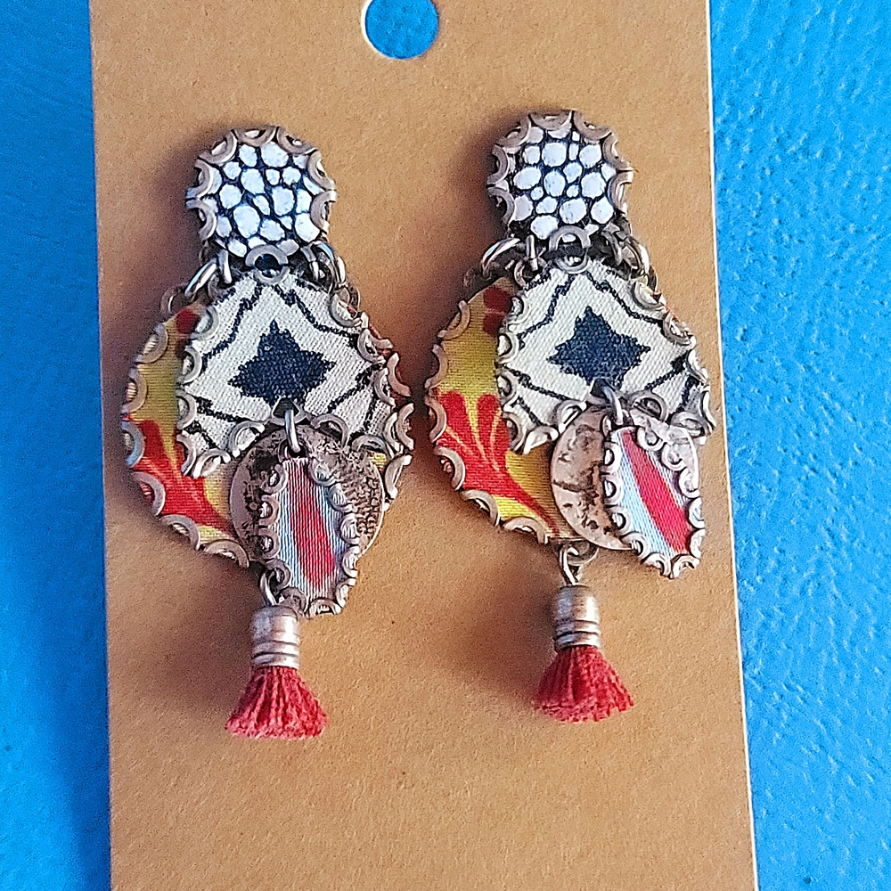 AYALA BAR Bohemian Multicolor Dangle Earrings